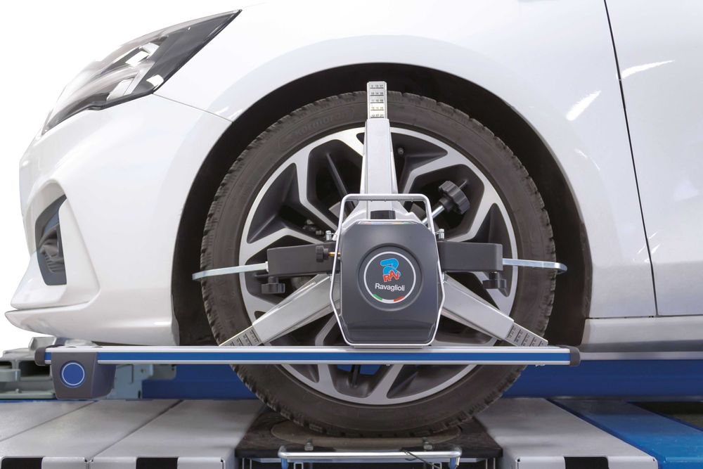 Geometria do kół CCD Ravaglioli TD2.0 WiFi 3P podnośnik dwukolumnowy