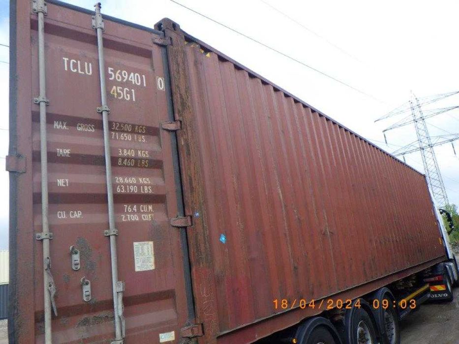 Kontener 40'HC, morski, używany - ilość ograniczona, promocja.