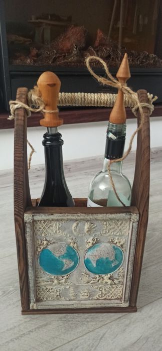 Деревянный декоративный ящик для вина