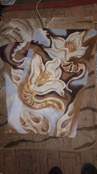 Шаль и платки новые и б/у, 9 штук.