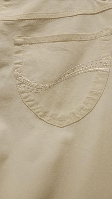 Gerry Weber pastelowe żółte damskie spodnie r. 36
