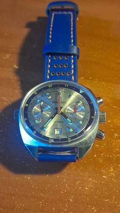 stary zegarek poliot chronogran  strumanski 3133  z datownikiem
