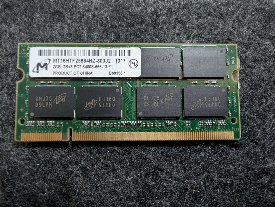 Memoria RAM DDR2 SDRAM 2GB MT16HTF25664HZ-800J2