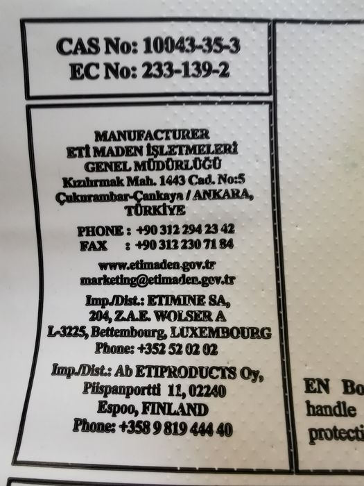 Kwas borowy 1kg - proszek na pluskwy, karaluchy, rybki i inne