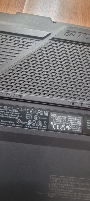 Asus ROG Strix G15. Processador: AMD Ryzen 7 4800H (8 núcleos, 4,2 GHz). NÃO LIGA.
