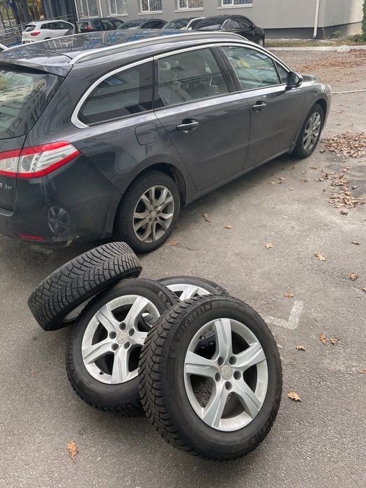 Продам диски до Peugeot 508 на зимовій гумі Michelin x ice north 4