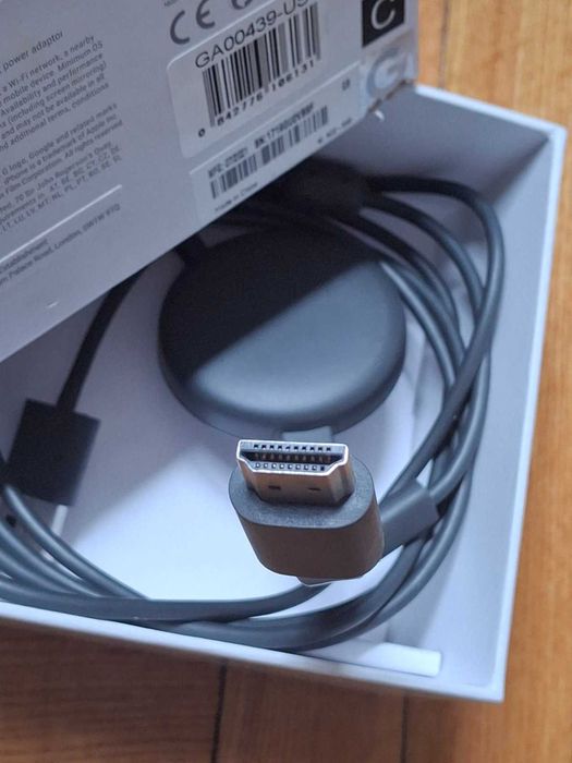 Медіаплеєр Google Chromecast (3rd Gen) Black підключається до HDMI