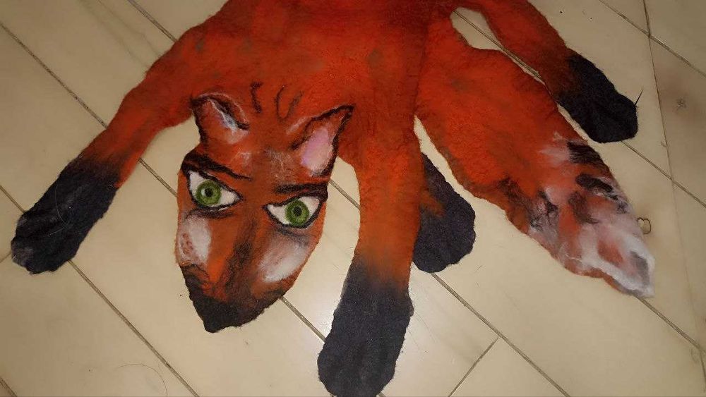 Шарф-лиса. Шерсть