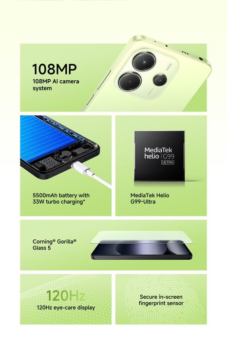 Redmi note 14 8*256NFC Purple Global Version New з Адаптером 33W