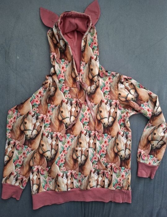 Bluza z koniami dla dziewczynki