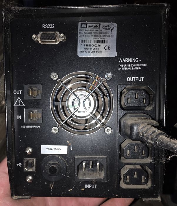 ДБЖ Mustek PowerMust 2000 USB — 2000 VA