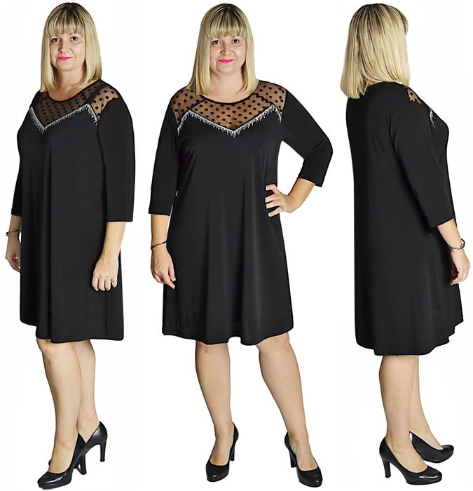 SUKIENKA TIULOWY DEKOLT roz.uniwersalny pasuje od 48 do 52