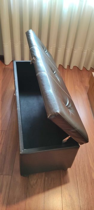 Bau/Banqueta imitação de pele