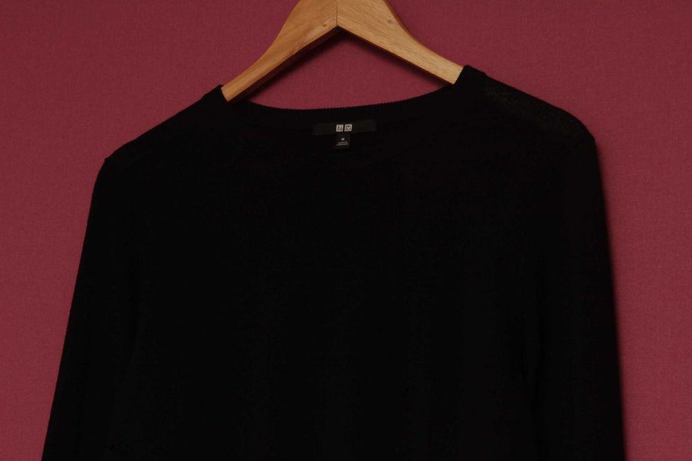 Uniqlo m, толстовка из гипоаллергенной шерсти pure new wool