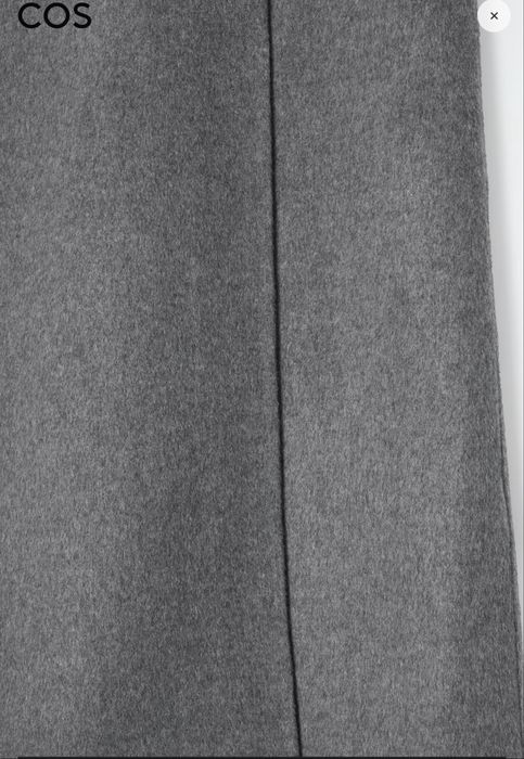 Сіра спідниця міді з вовни cos