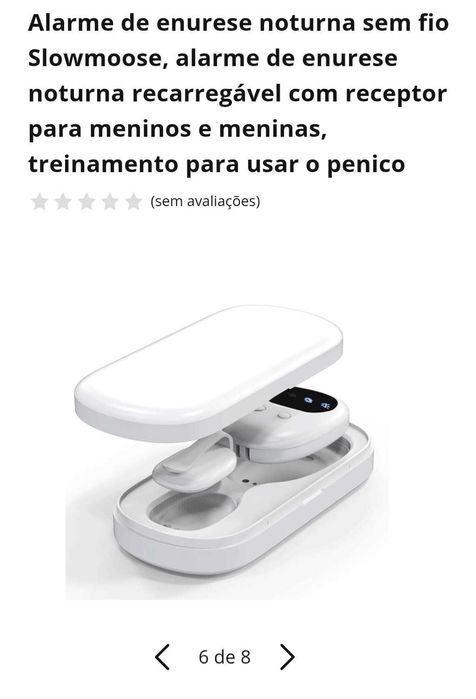 Alarme Enurese Noturna para Crianças e Idosos