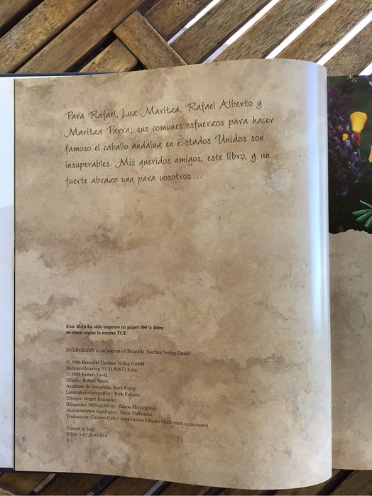Livro sobre cavalos
