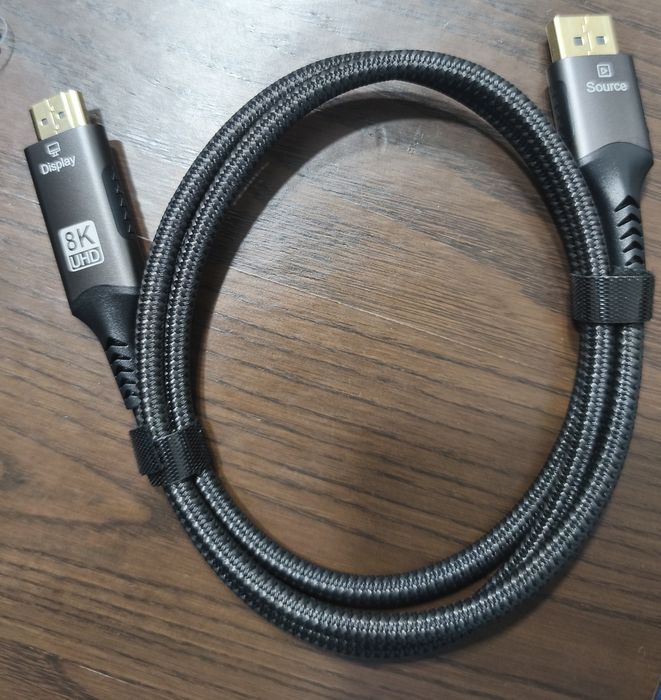 Cabo compatível com DisplayPort para HDMI
8K 60Hz dp1.4 para hdmi2.1