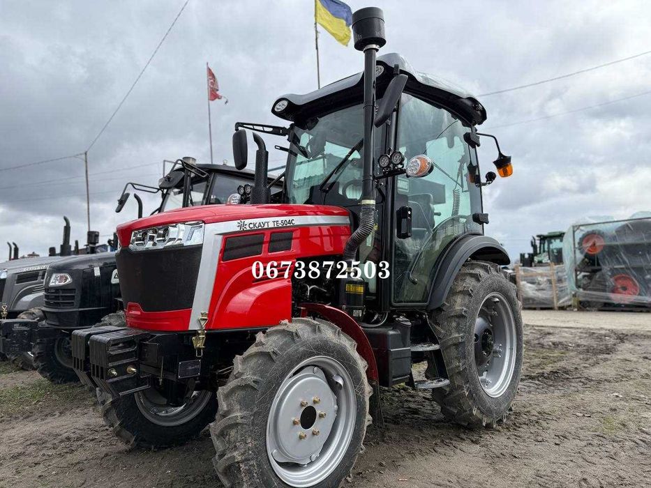 Оновлений трактор Скаут TE-504 C A/C Кондиціонер Доставка-0 грн Кредит