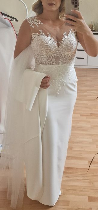 Свадебное платье 48р