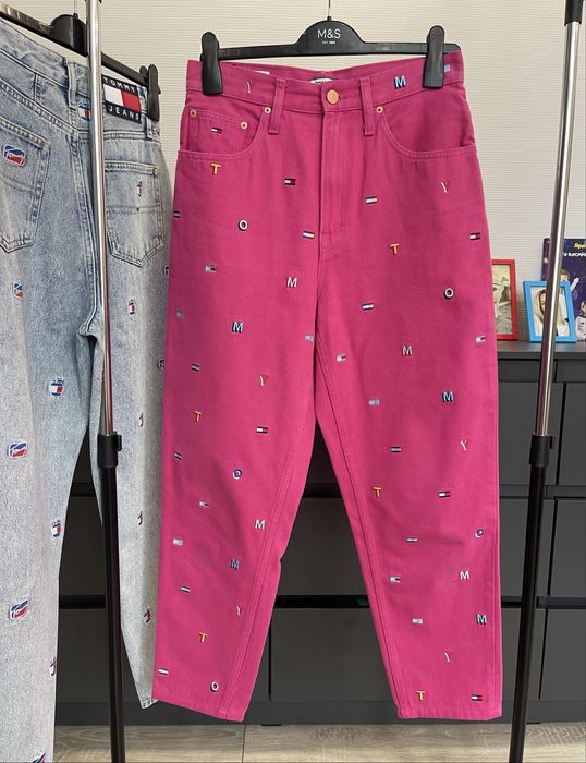 Джинсы TOMMY JEANS розовые. Размер S.
