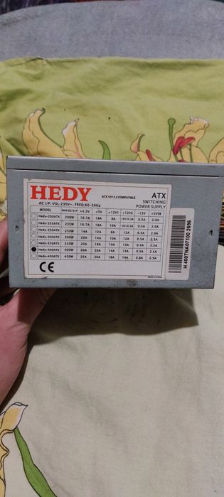 Блок питание 400вт hedy