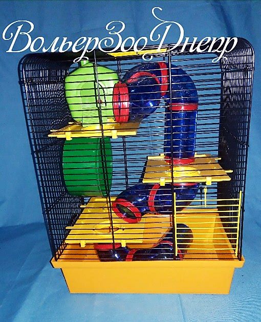 АКЦИЯ Клетка для грызунов 33.5х23х43 Хомяк 3 люкс, окрашенная