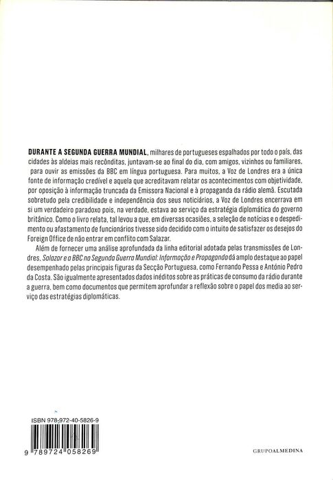 "Salazar e a BBC na II Guerra Mundial: informação e propaganda" de Nelson Costa Ribeiro
