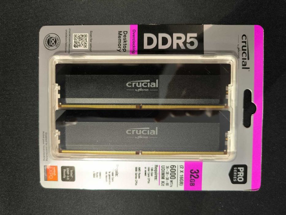 6000MT/s CL36 2x16GB Crucial Pro Series