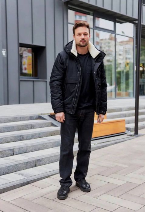 Бомбер зимний Black Vinyl