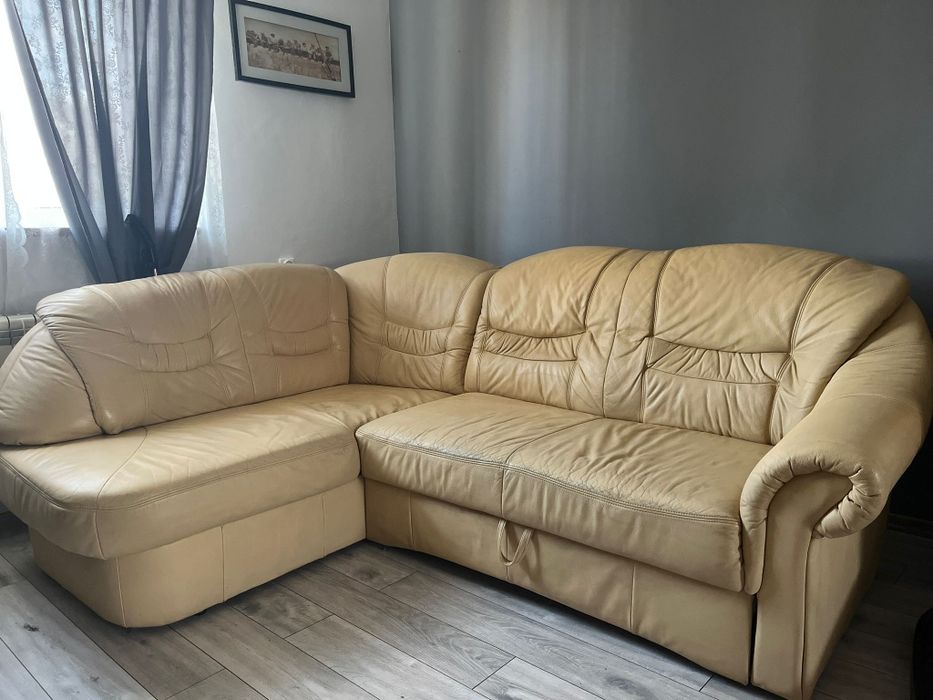 Narożnik skóra skórzany