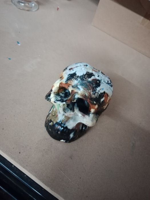 Czaszka ozdobna kolorowa