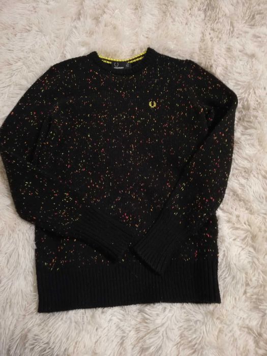 sweter Fred Perry S M 36 38 czarny