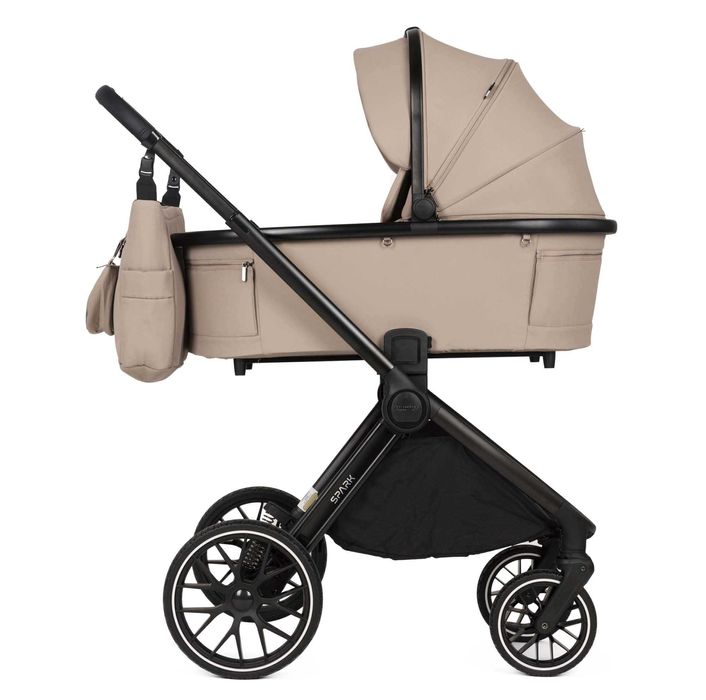 Adamex Spark Velvet wózek 2w1 z wyjątkowo dużą gondolą