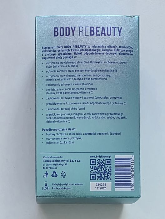 Kolagen Body Rebeauty 60 kapsułek