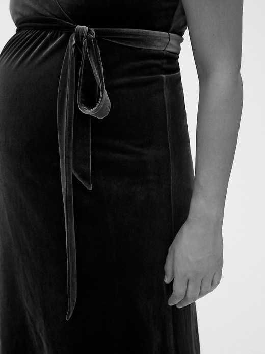 GAP aksamitna kopertowa sukienka ciążowa S