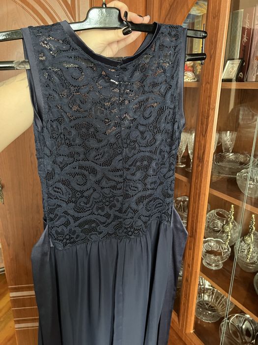 Платье синие длинное