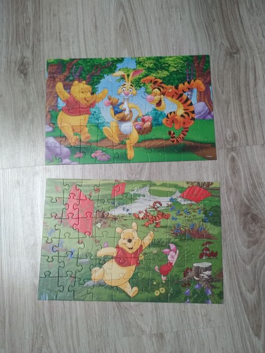 Puzzle Kubuś Puchatek 2 sztuki