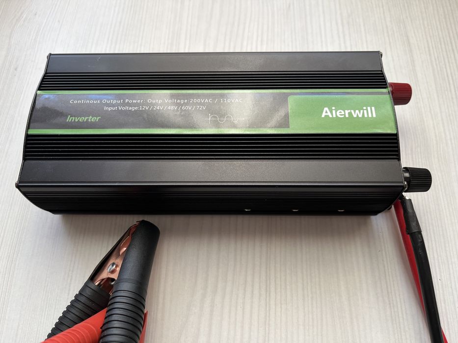 Інвертор для відключення світла. Aierwill 1600w чиста сінусоїда 50Гц