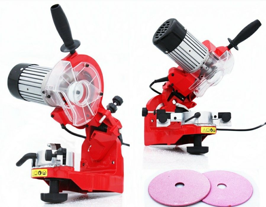 Ostrzałka do łańcuchów DUŻA +2TARCZE Profesjona