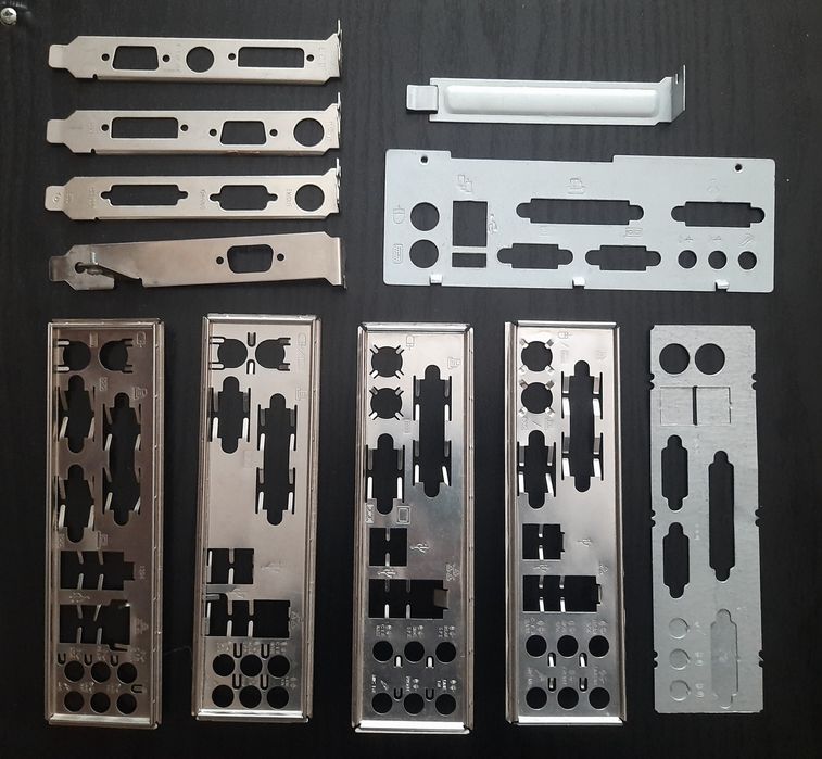 Планки заглушки материнок, рамки скоба крепления видеокарты или обмен