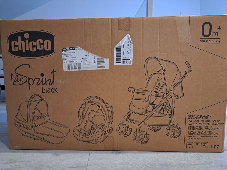 Carrinho de bébé Trio Spirit Black Chicco