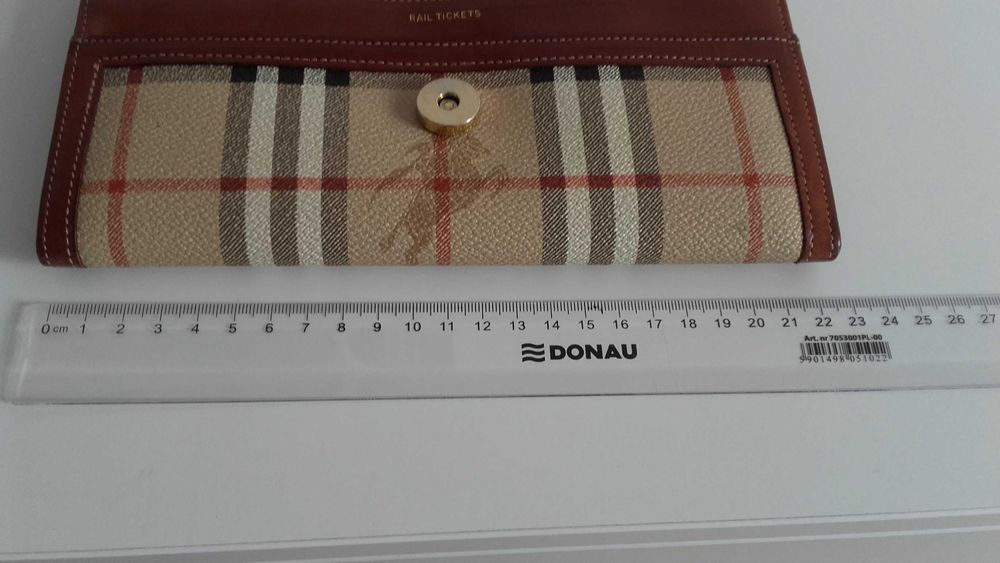 Burberry- kopertówka- podróżny organizer na dokumenty- unikat