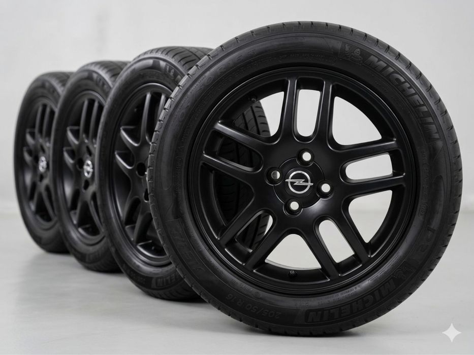 Jantes 16" Originais Opel 4x100 Pretas | Troco por Jantes Alargadas 14" ou Vendo