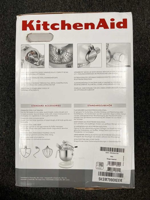 Кухонна машина (Планетарний міксер) KitchenAid Professional 6,9л 5KSM7990XEER Нова!