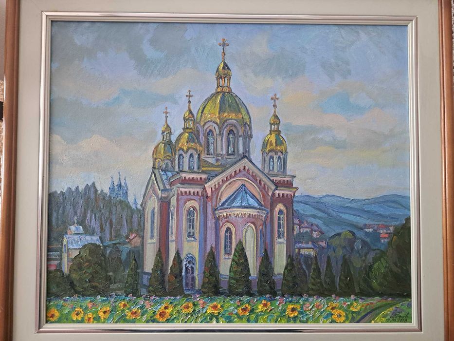 Картина. масло. будівлі