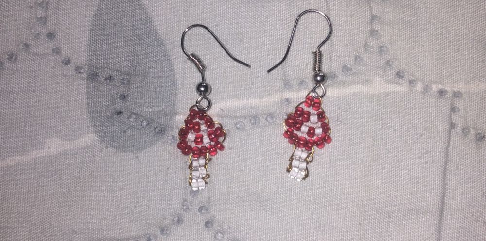 Серьги из бисера