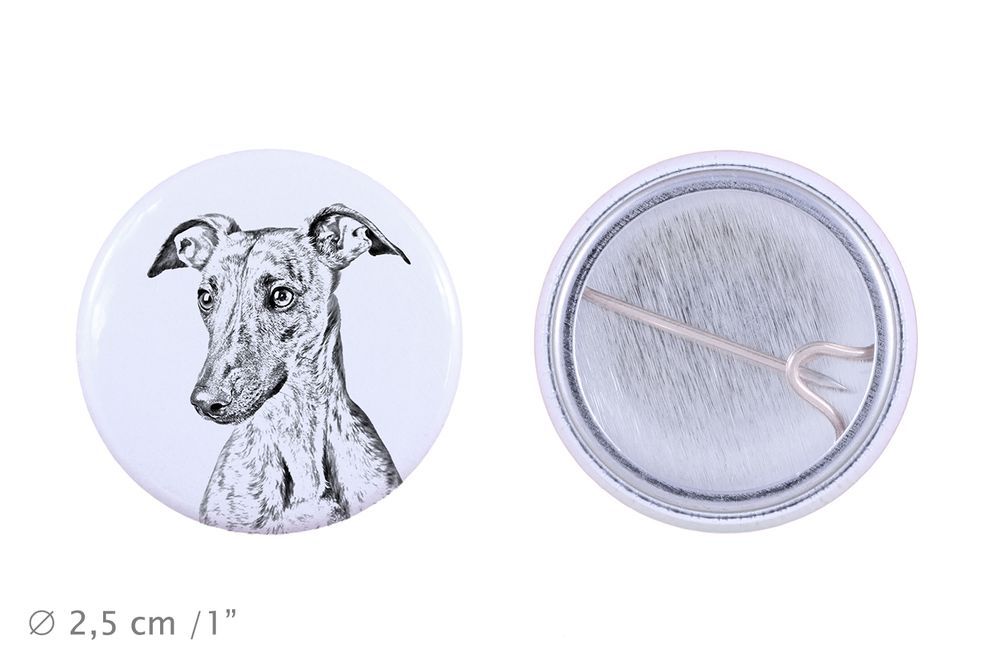Whippet przypinka z psem mała Art-Dog