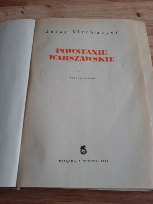 książka powstanie warszawskie wydanie siódme