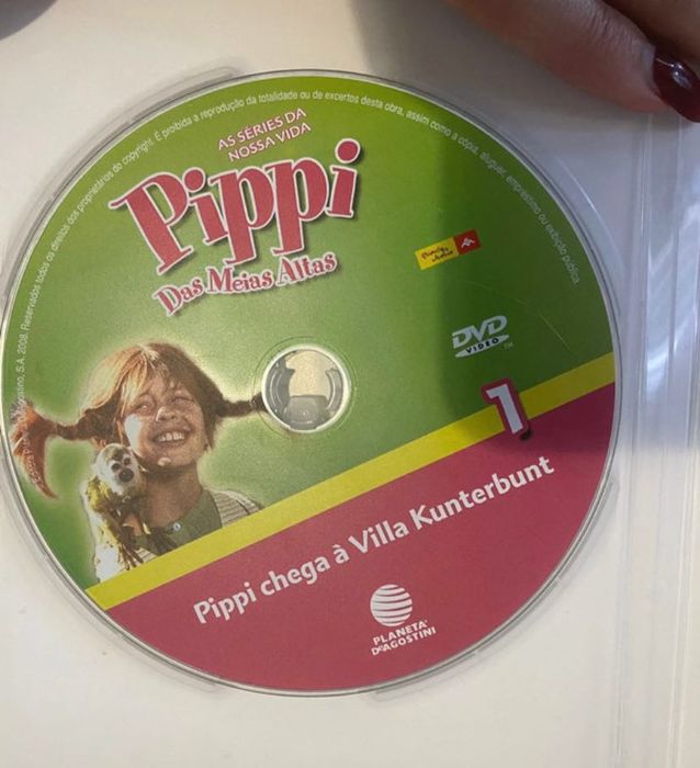 DVD da Pippi das meias altas